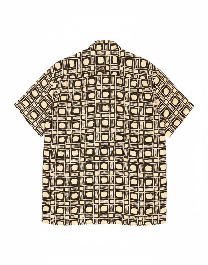 Vintage muška majica kratkih rukava velike crne geometrije