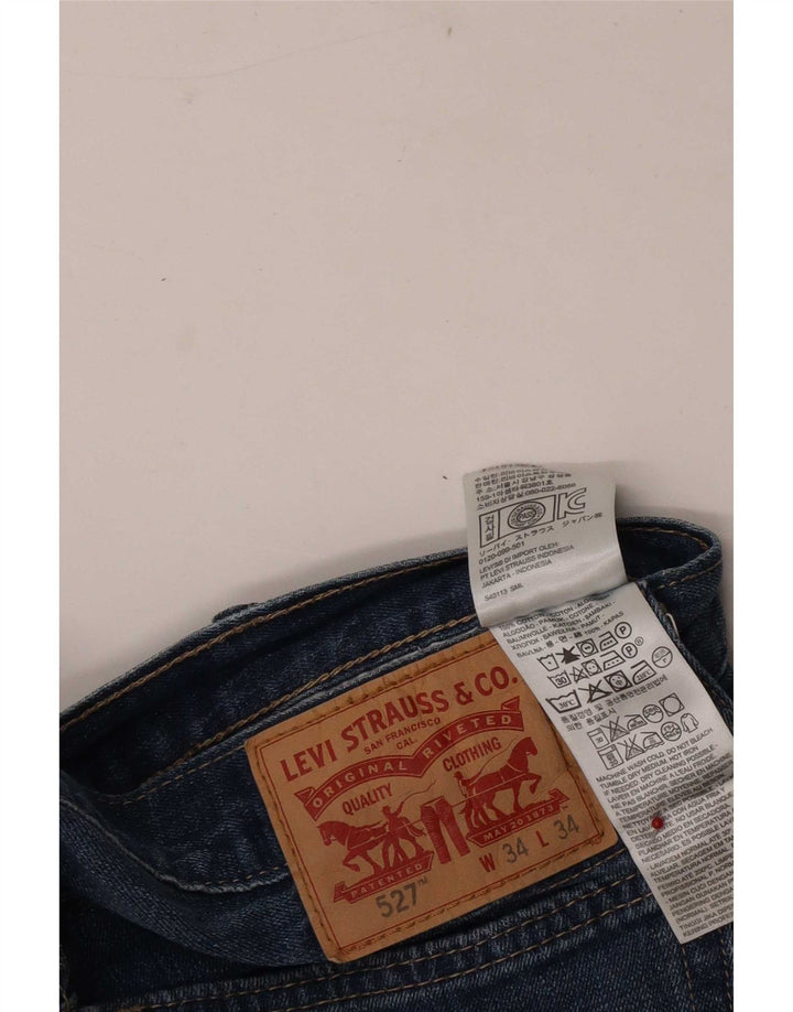 Levi's muške 527 Bootcut traperice W34 L34 plavi pamuk