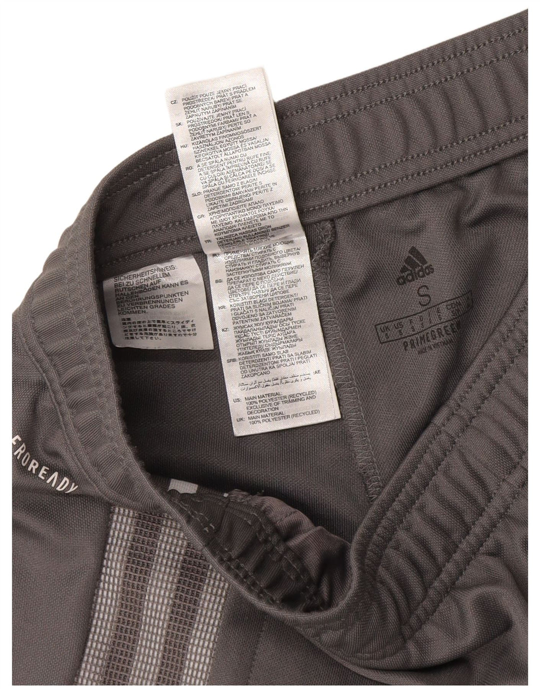 Adidas muške Aeroready hlače za trenirku Male sive poliesterske hlače