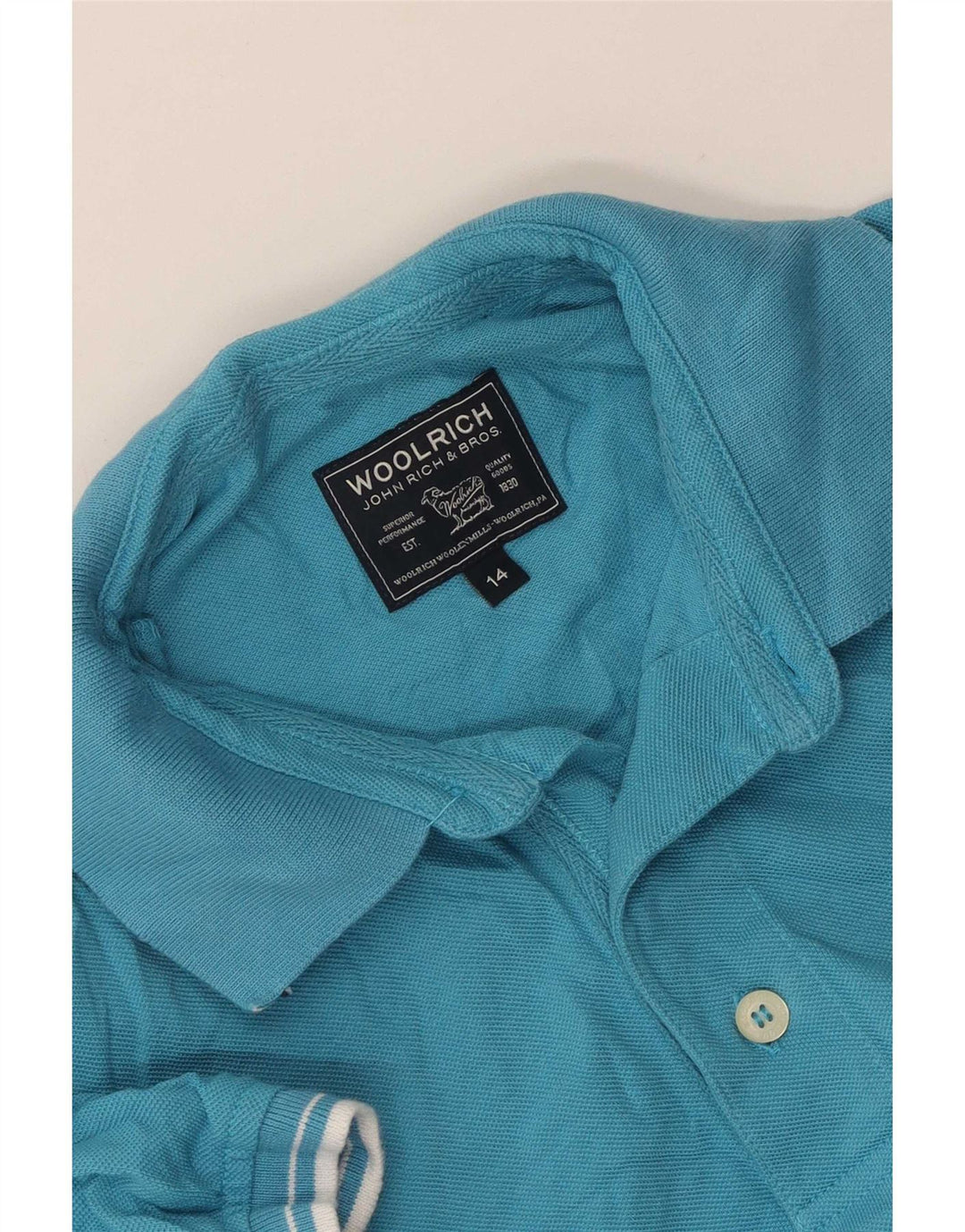 Woolrich polo majica za dječake 13-14 godina plava