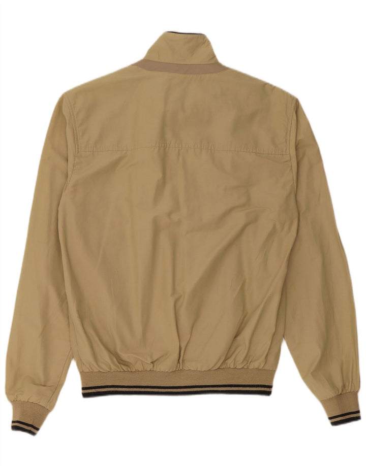 GEOX RESPIRA Mens Bomber Jacket UK 36 Small Beige Cotton