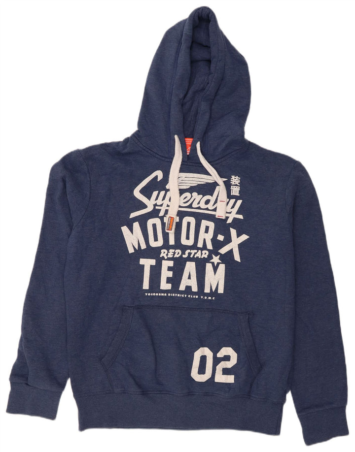 Superdry muška majica s kapuljačom XL tamnoplavi pamuk