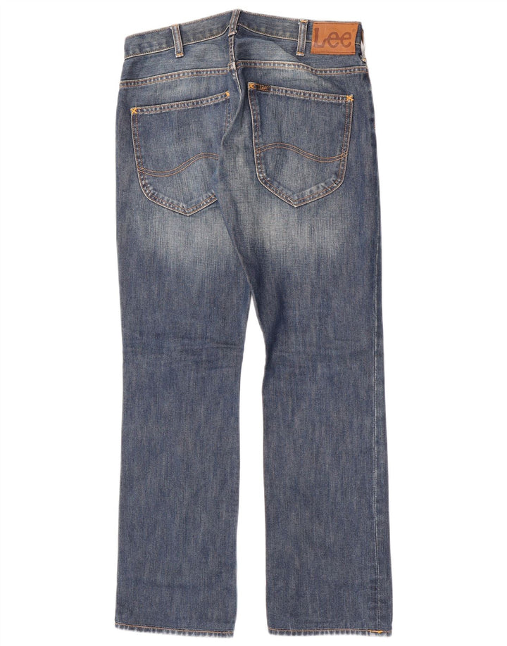 Lee Mens Knox Straight Jeans W30 L32 Plavi pamuk