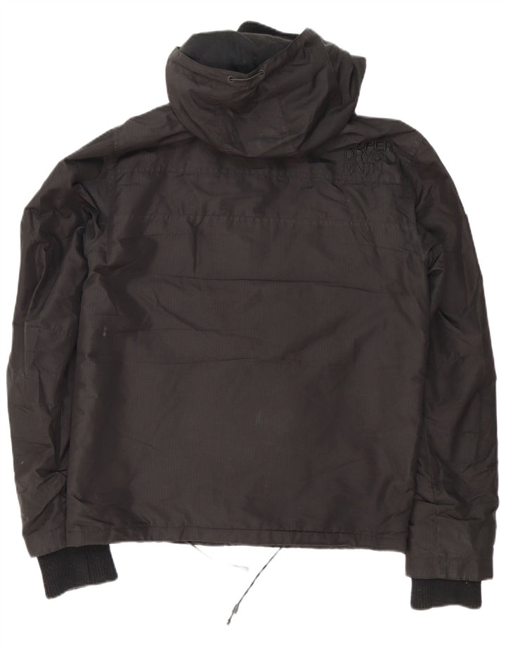 Superdry muška vjetrovka s kapuljačom UK 36 mala crna poliester