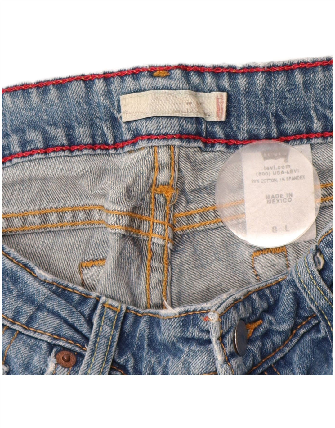 LEVI'S Ženske Bootcut traperice US 8 Srednje W30 L32 Plavi pamuk
