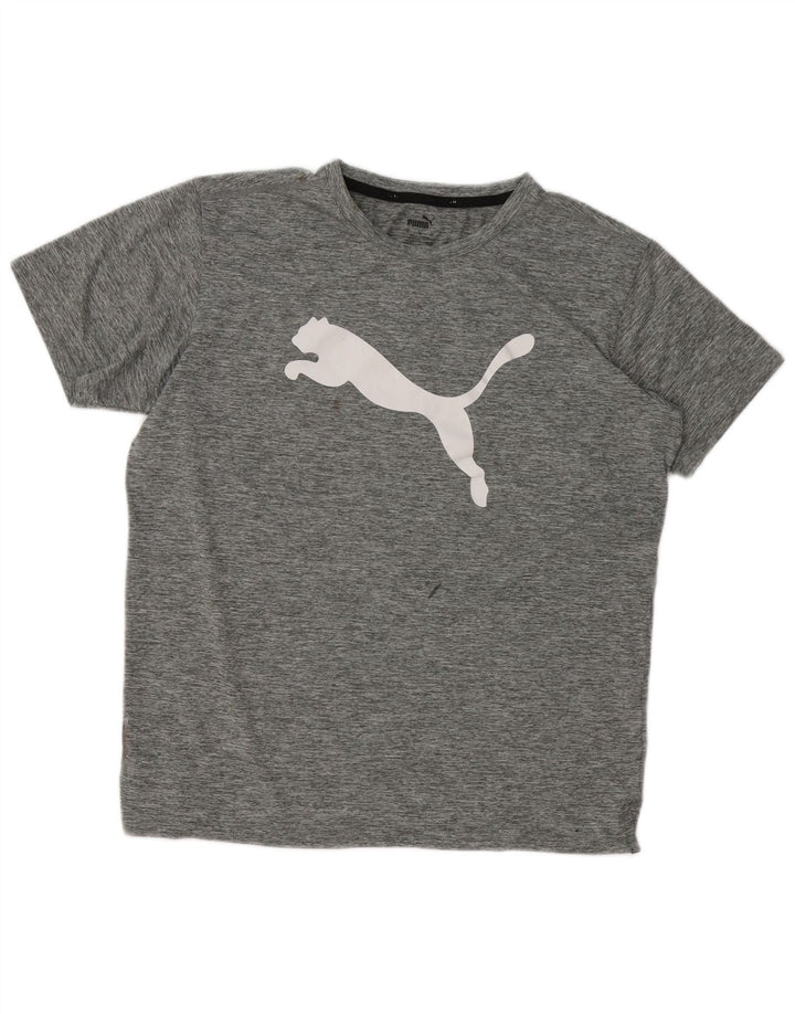 Puma muška majica s grafičkim motivima, srednje siva s pjegama