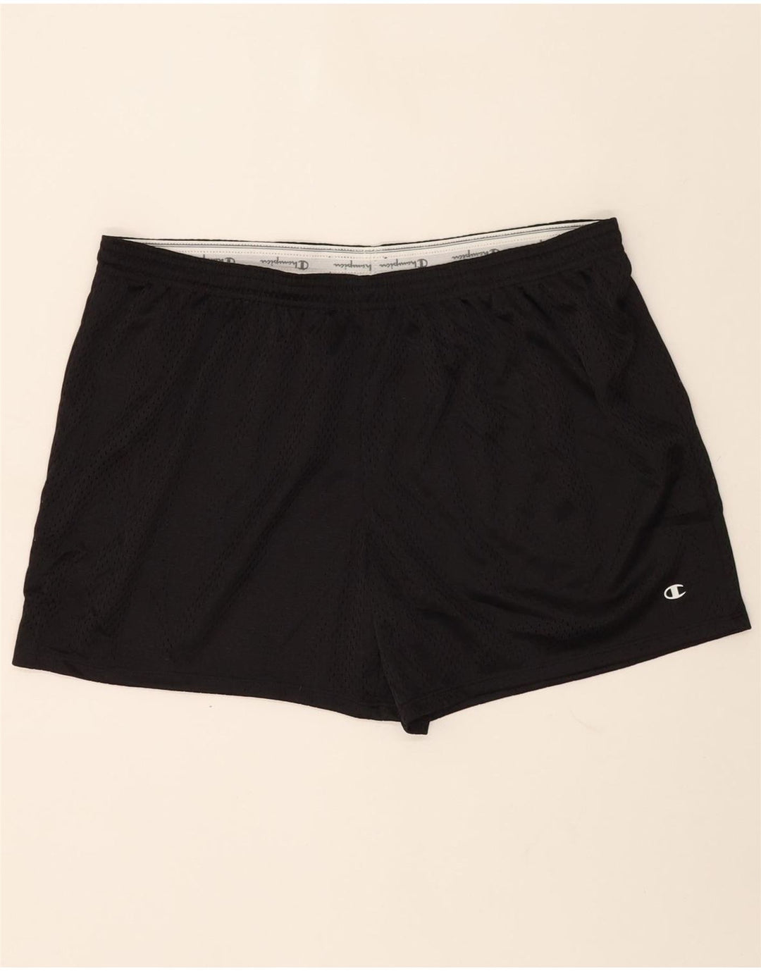 CHAMPION Mens Sport Shorts XL  Black Polyester Vintage Champion and Second-Hand Champion from Messina Hembry 