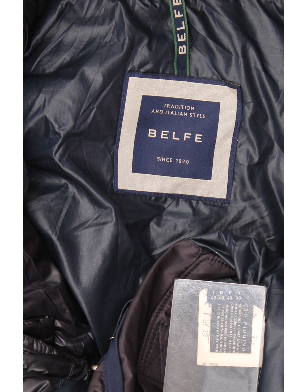 Belfe muška podstavljena jakna s kapuljačom UK 38 Srednje tamnoplavi poliamid