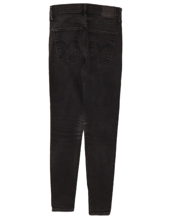 Levi's ženske super uske traperice visokog rasta W26 L28 sivi pamuk