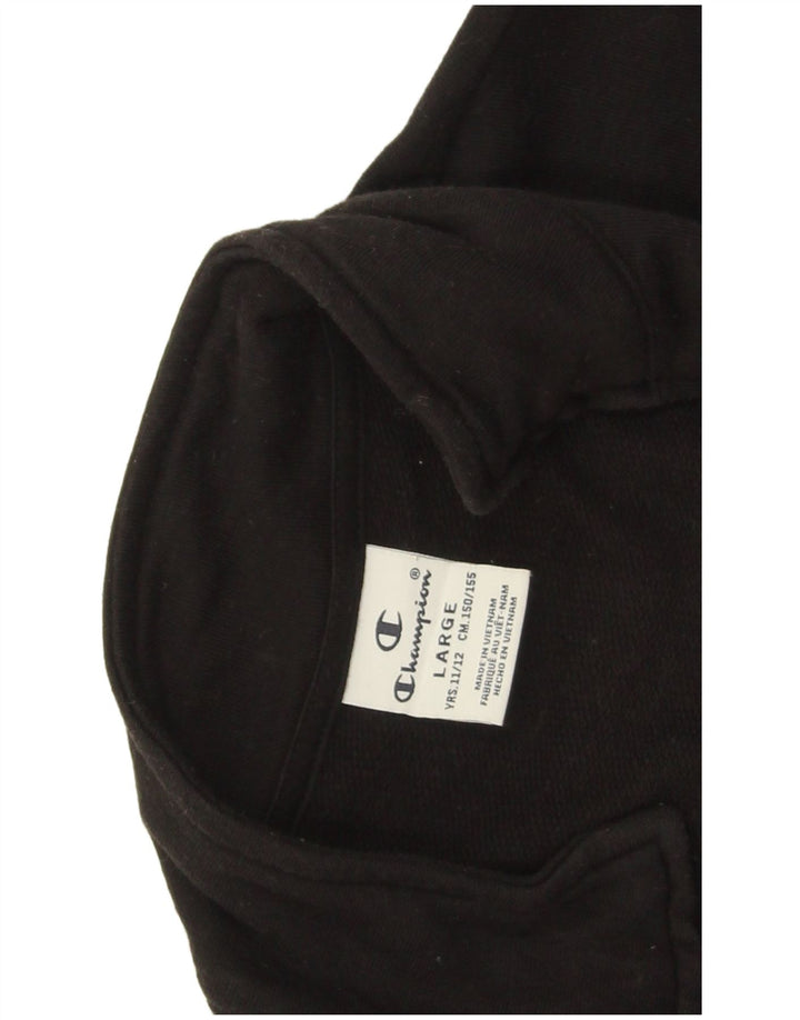 Gornja jakna trenirke Champion Boys Graphic 11-12 Years Large Black