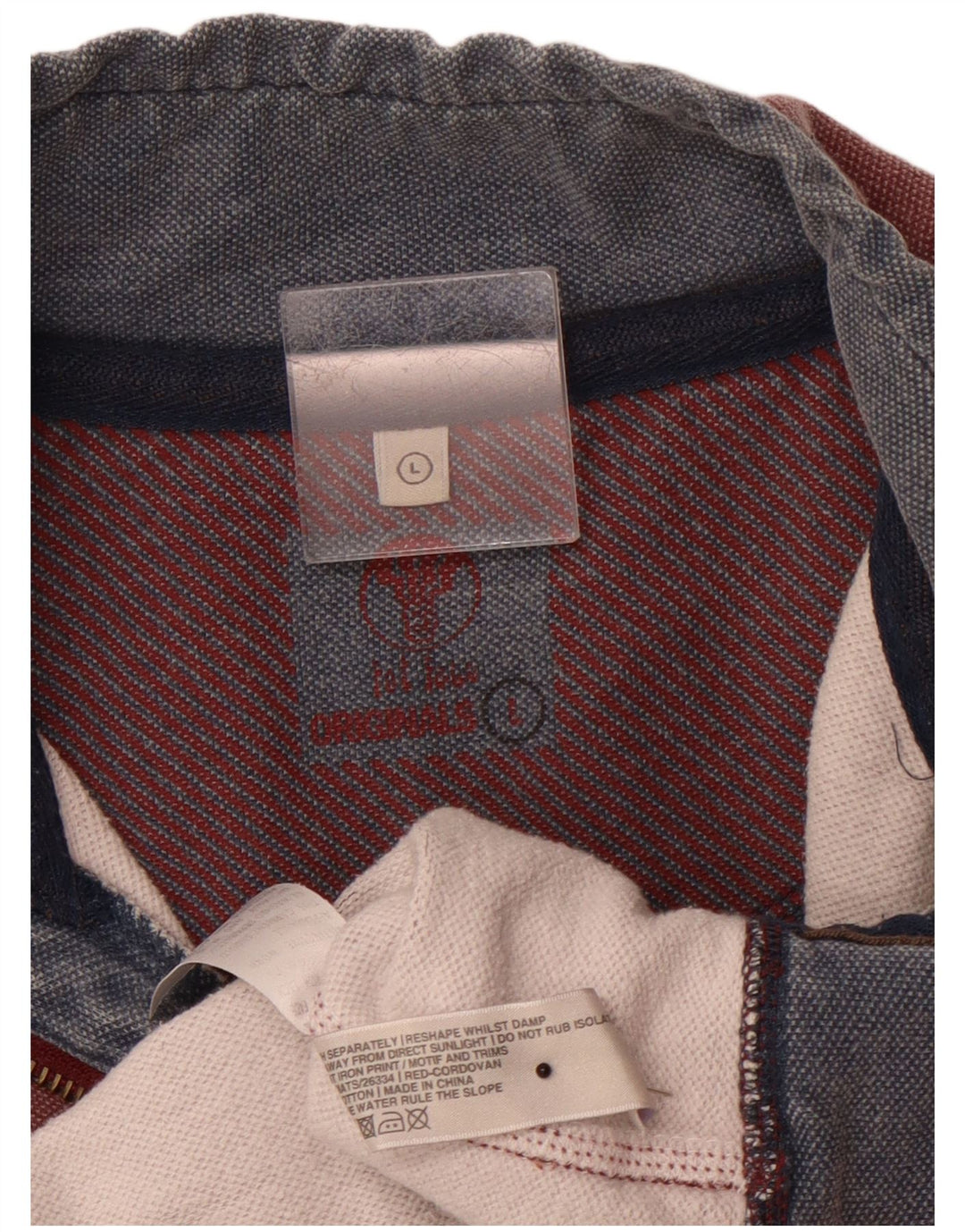 FAT FACE Veliki muški džemperi s izrezom i bordo, pamuk