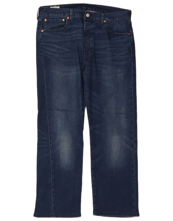 LEVI'S muške 501 ravne traperice W34 L30 plavi pamuk