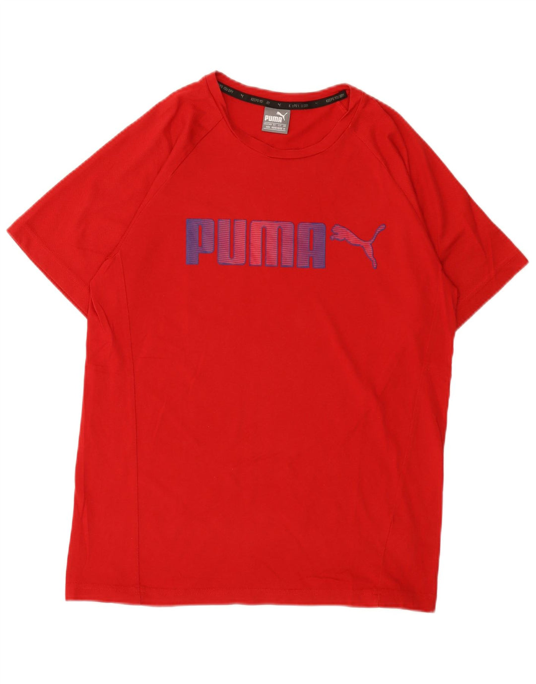 Puma muška majica s grafičkim motivima, srednji crveni pamuk