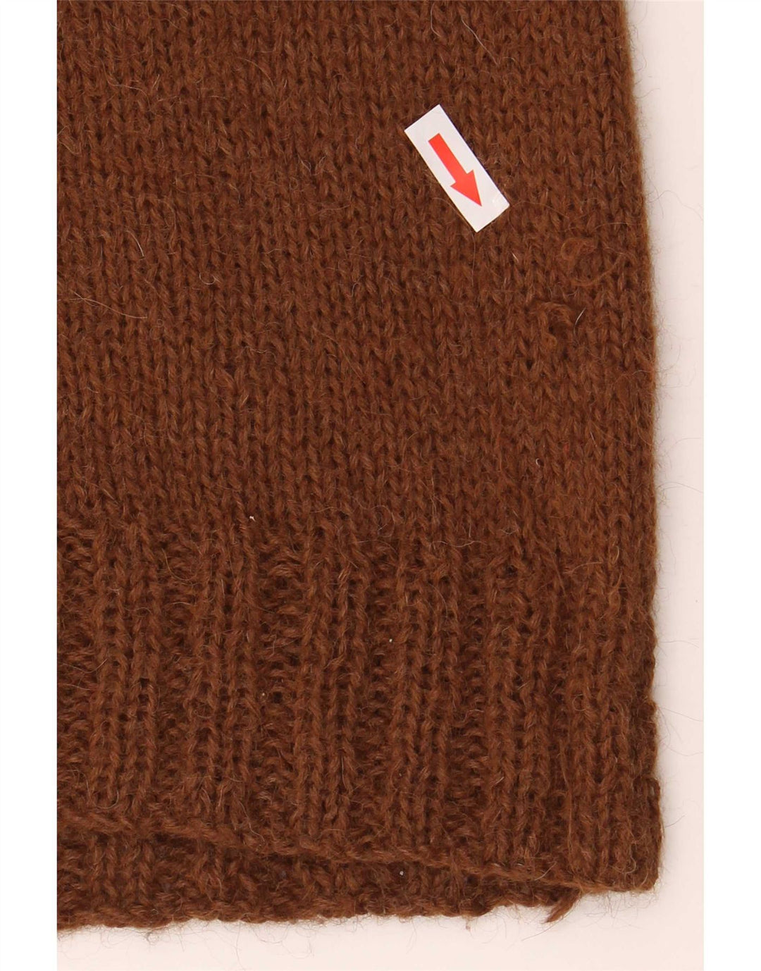 Vintage ženski pulover s rol izrezom UK 12 Srednje smeđa