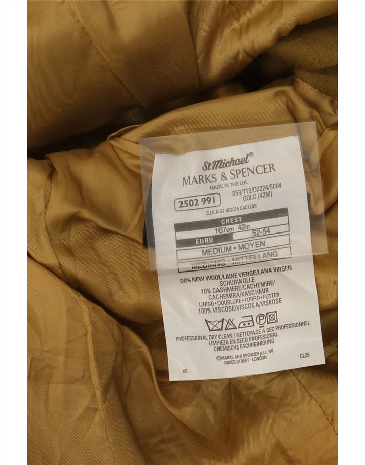 Marks & Spencer muška jakna sako s 3 gumba UK 42 XL kaki vuna