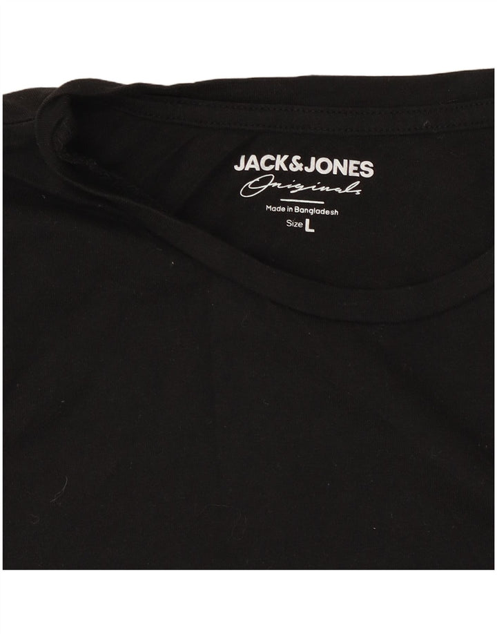 Velika crna muška majica kratkih rukava Jack & Jones