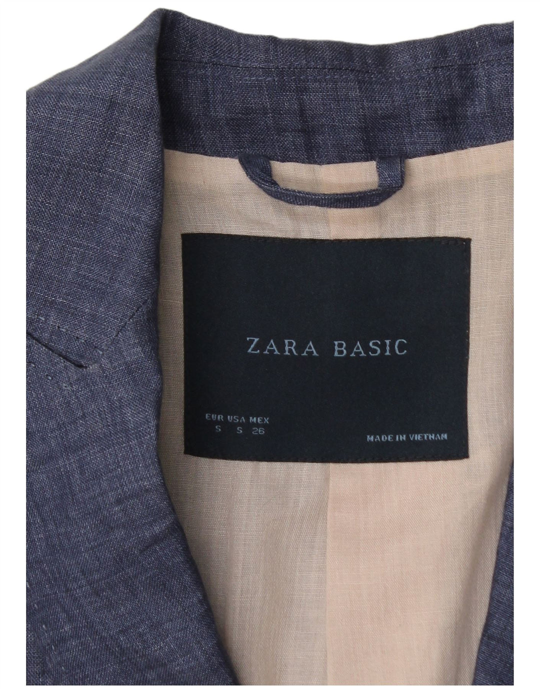 ZARA ženski sako s 1 gumbom UK 10 Small Blue