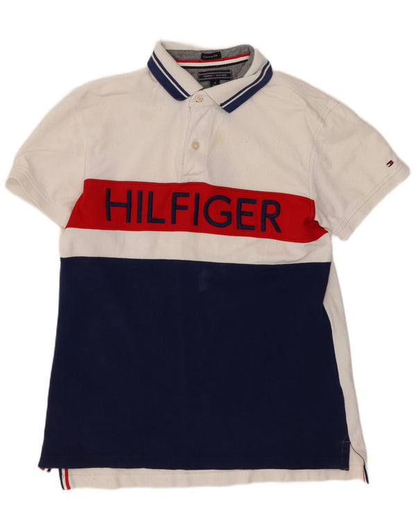 Tommy Hilfiger muška polo majica prilagođenog kroja srednje bijele boje