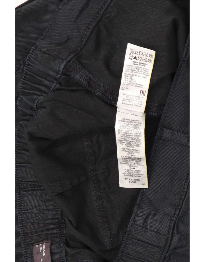 Marks & Spencer ženske kratke kargo hlače UK 12 srednje W30 L23 crne
