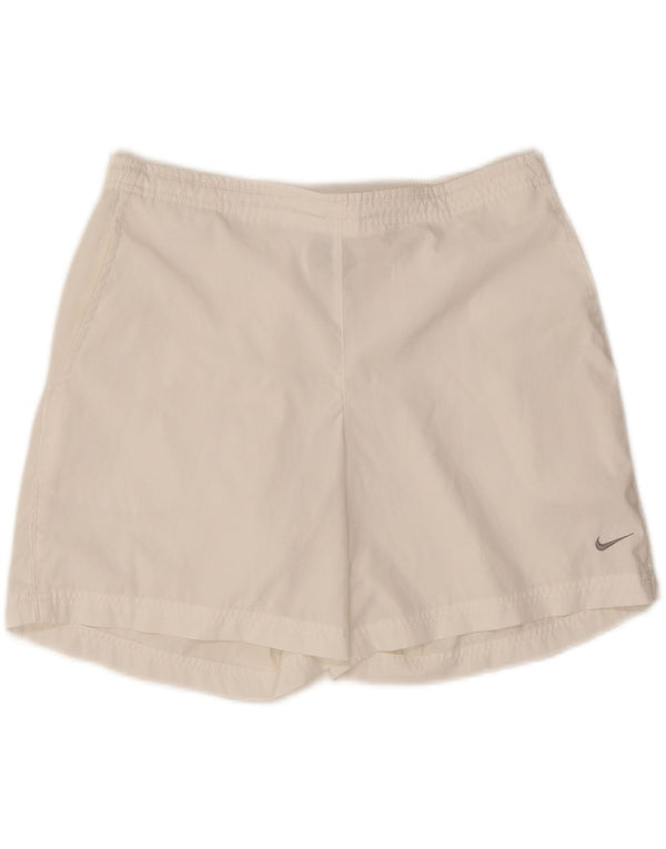 Nike ženske sportske kratke hlače UK 14/16 veliki bijeli poliester