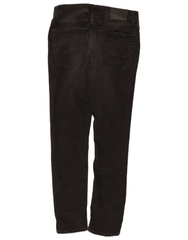 Jack & Jones muške uske traperice W34 L30 crni pamuk