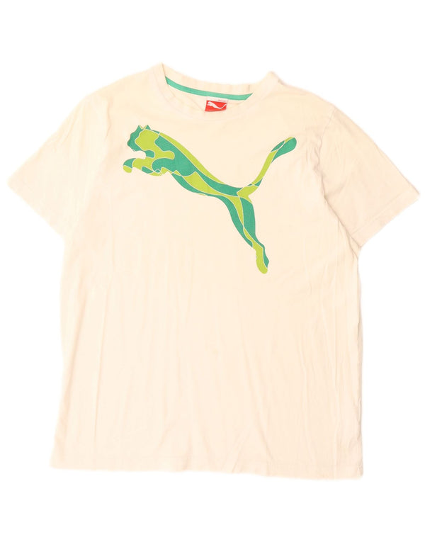 Puma muška majica s grafičkim motivima, veliki bijeli pamuk