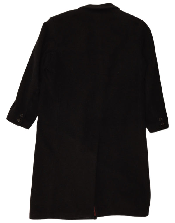 BUGATTI muški opušteni kaput s dvorednim kopčanjem IT 48 srednje crne vune