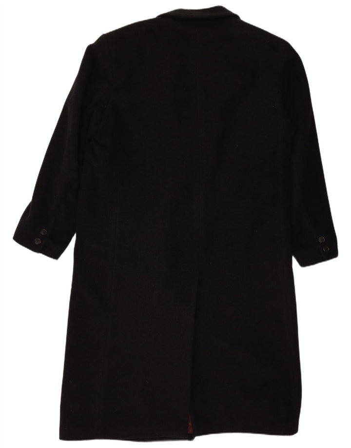 BUGATTI muški opušteni kaput s dvorednim kopčanjem IT 48 srednje crne vune