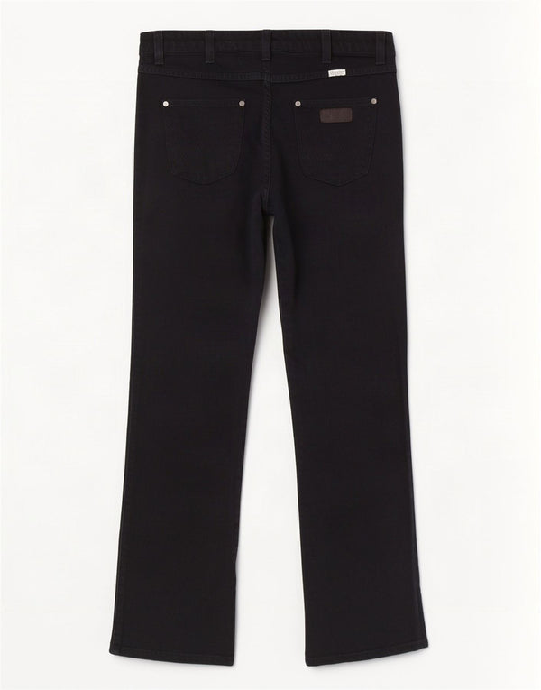 Wrangler ženske ravne traperice Iris W30 L30 crni pamuk