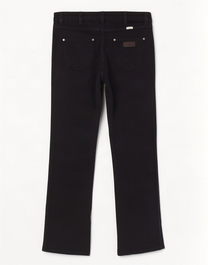 Wrangler ženske ravne traperice Iris W30 L30 crni pamuk