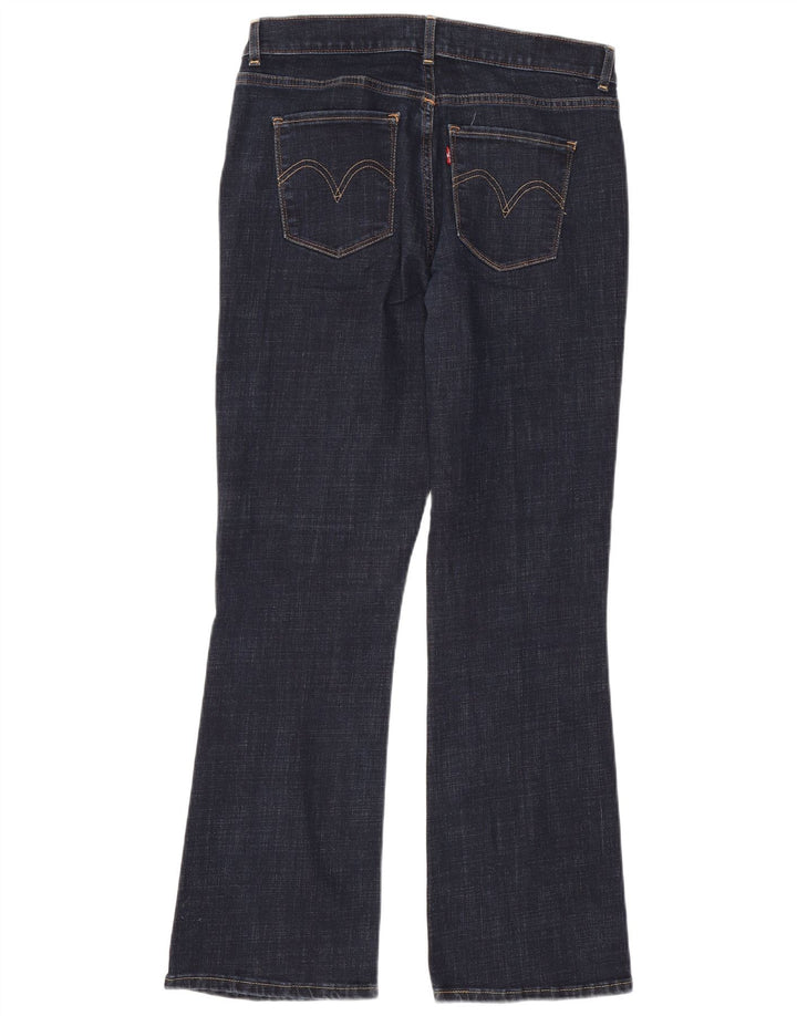 LEVI'S ženske traperice s klasičnim bootcutom US 10 Large W30 L30 tamnoplavi pamuk