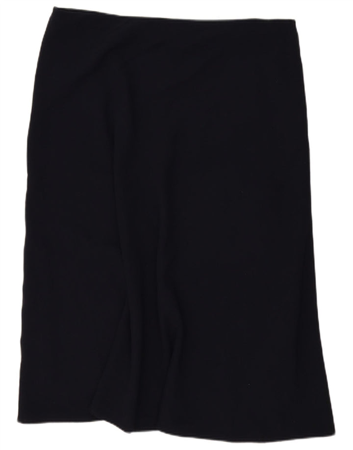 Marks & Spencer ženska midi suknja UK 18 XL W40 tamnoplavi poliester