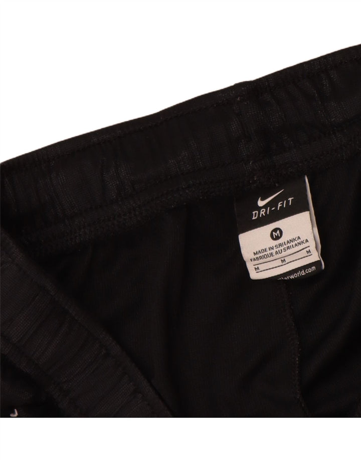 Nike muške Dri Fit sportske kratke hlače srednje crne pruge od poliestera