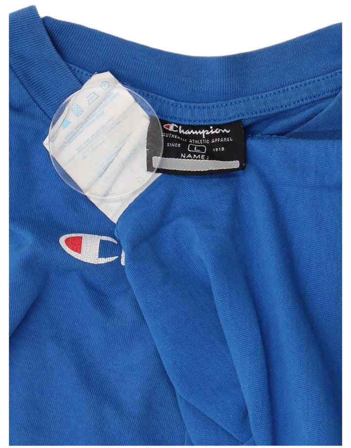 CHAMPION Muška velika plava pamučna majica s grafičkim motivima