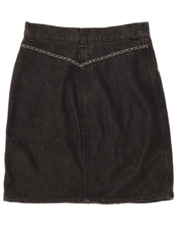 VINTAGE ženska traper suknja W30 srednje siva