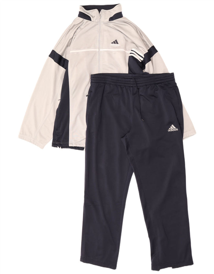 Adidas muška puna trenirka UK 38/40 srednje siva poliester u boji