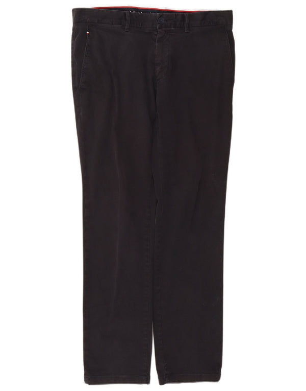 Tommy Hilfiger muške ravne chino hlače W36 L32 tamnoplavi pamuk