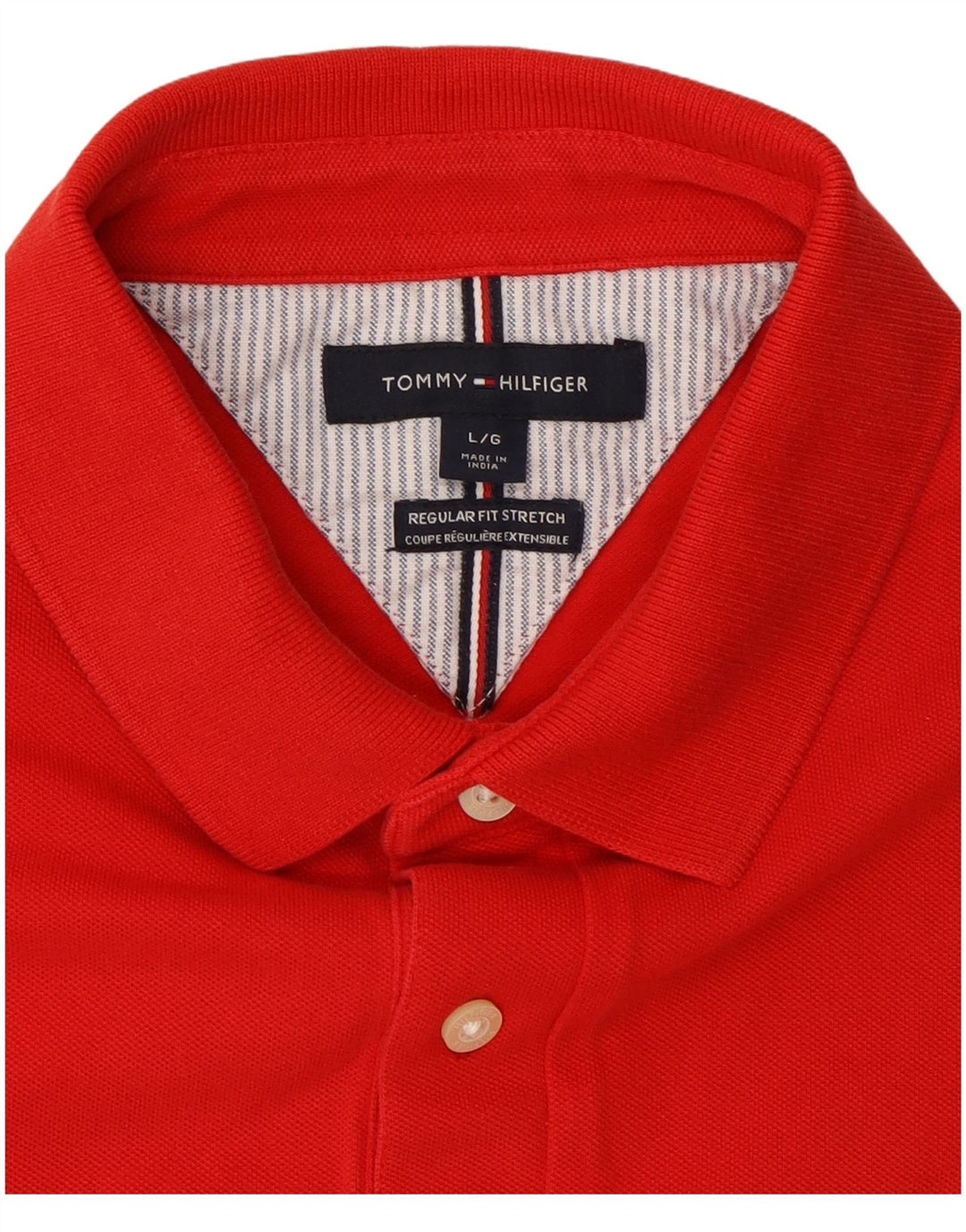 Tommy Hilfiger muška polo majica standardnog kroja velika crvena pamuk