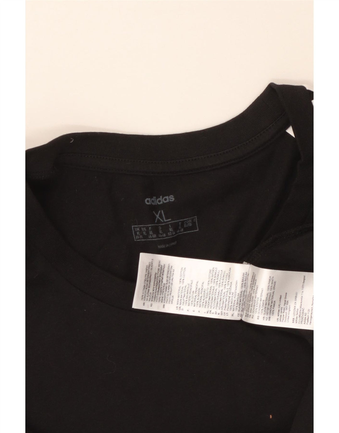 ADIDAS ženska majica kratkih rukava UK 20/22 XL crni pamuk