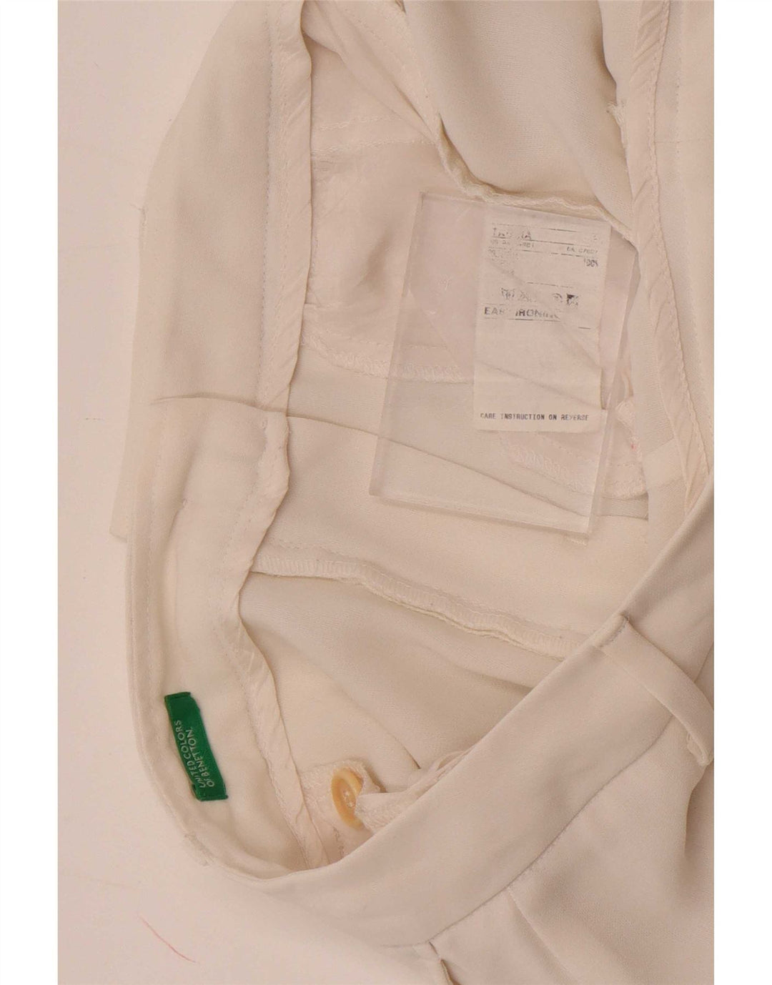 Benetton ženske chino hlače s čizmama W28 L30 Bijele