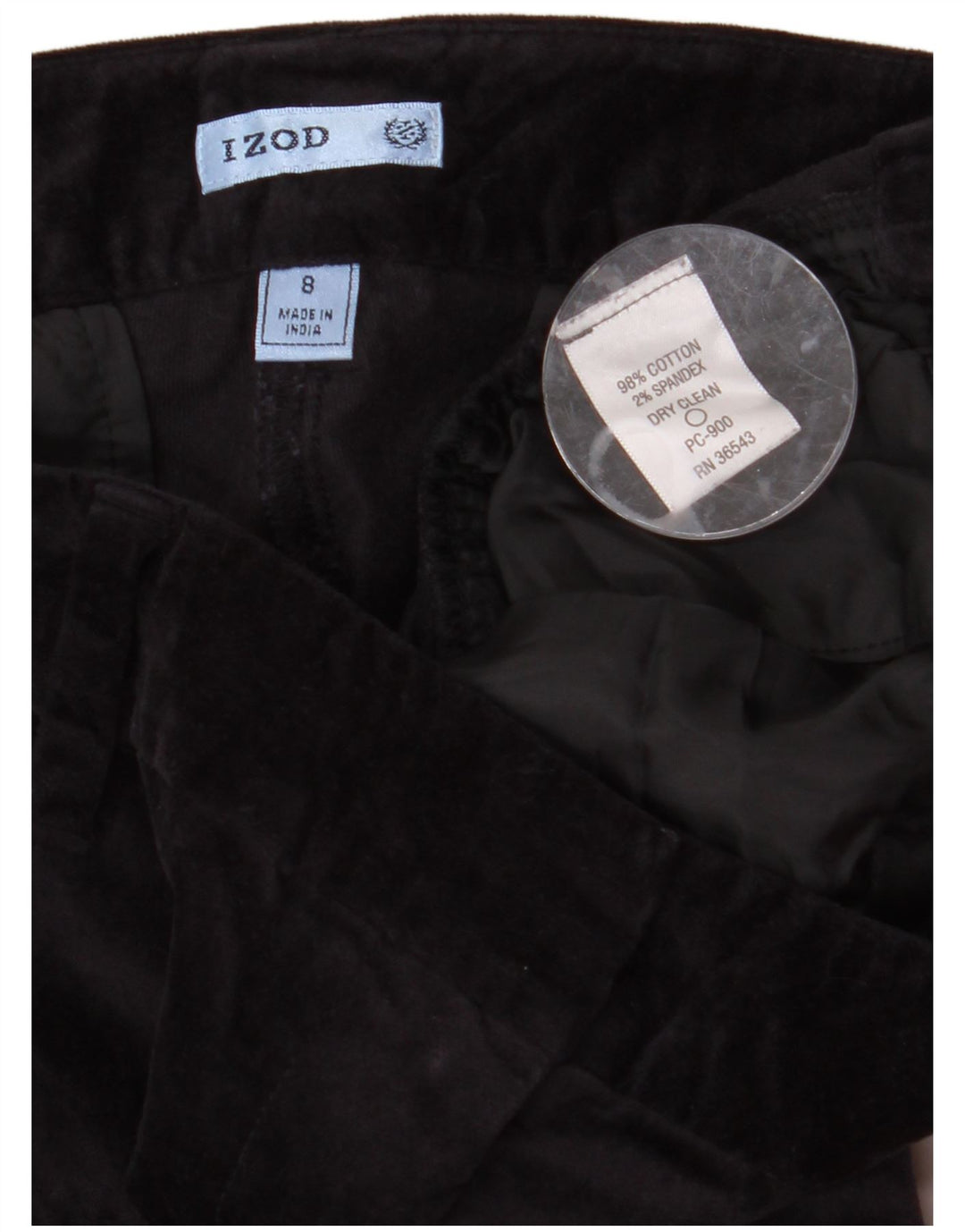 IZOD Ženske baršunaste chino hlače US 8 srednje veličine W32 L31 tamnoplave