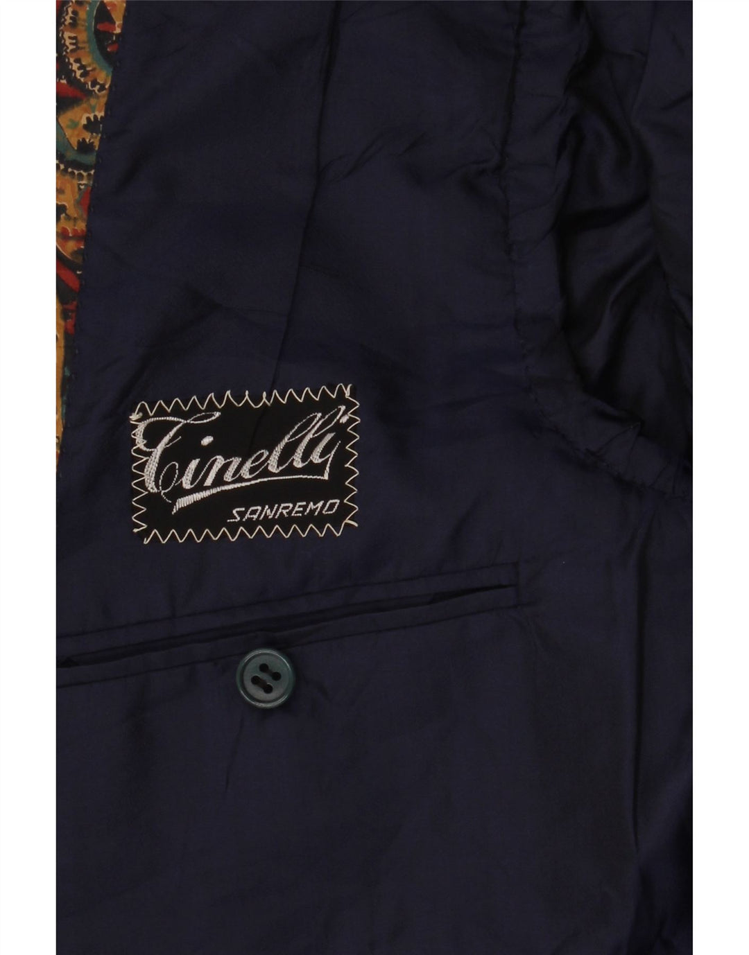 VINTAGE Muška jakna sa 3 gumba UK 36 Mali raznobojni paisley