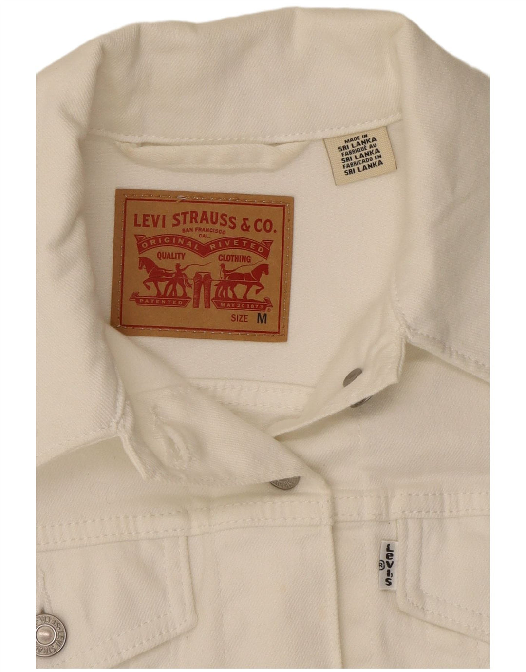 Levi's ženska jakna od kratkog trapera UK 14 Srednje bijela