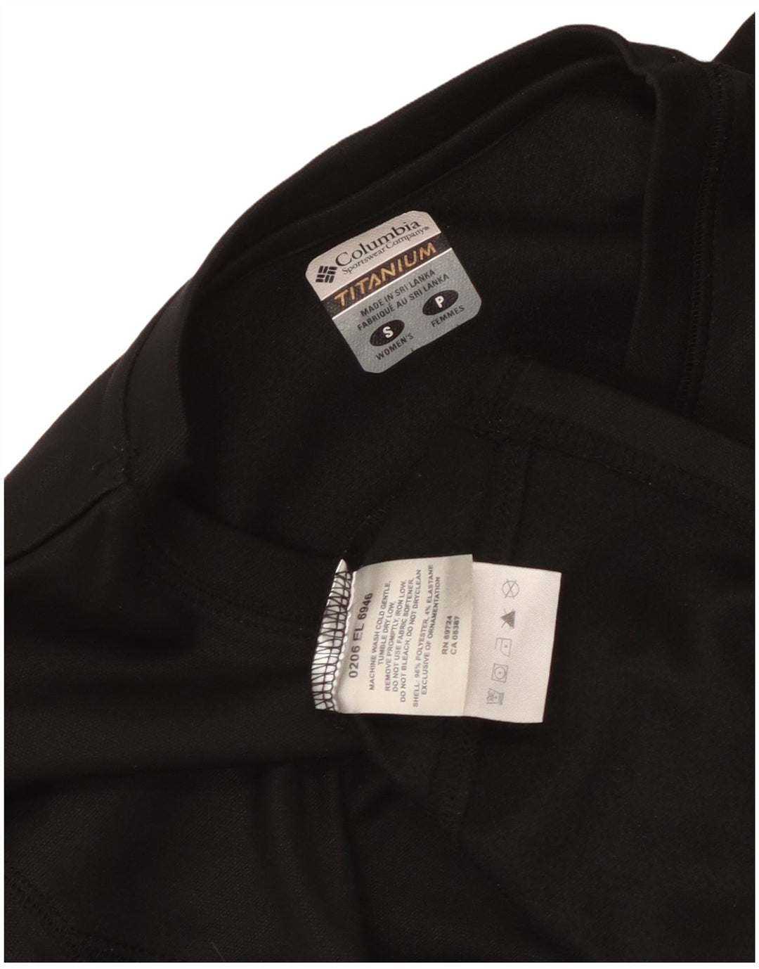 Ženska majica s dugim rukavima Columbia od titana, UK 10, mala crna