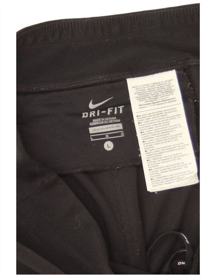 Nike Ženske Dri Fit Leggings UK 16 Veliki crni poliester