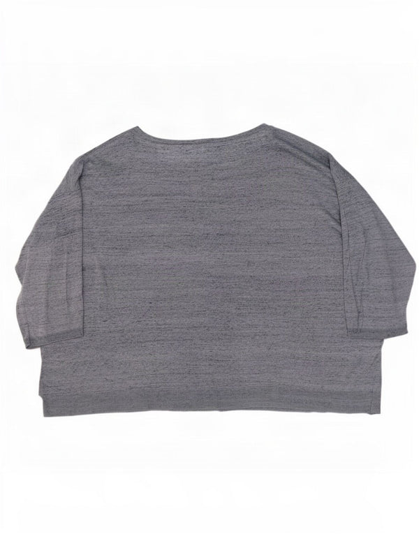 Marks & Spencer Ženski gornji dio bluze s 3/4 rukavima UK 20/22 2XL s plavim pjegama