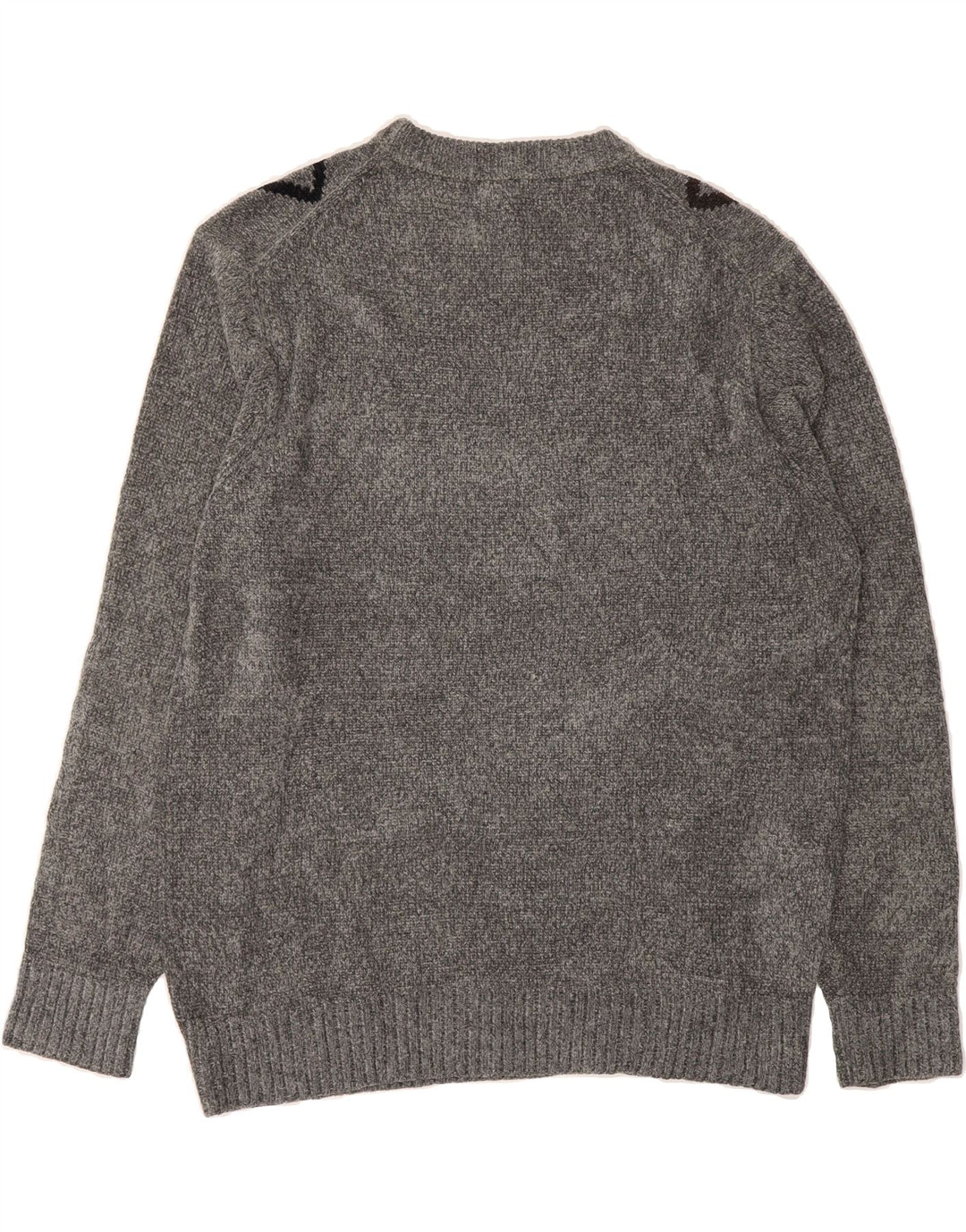 DOCKERS Mens Crew Neck Jumper Sweater Large Grey Argyle/Diamond Acrylic Vintage Dockers and Second-Hand Dockers from Messina Hembry 