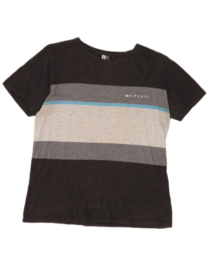 RIP CURL Muška majica kratkih rukava standardnog kroja na male sive pruge