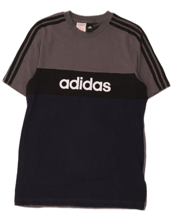 Adidas majica s grafičkim motivima za dječake, 15-16 godina, pamuk, siva boja