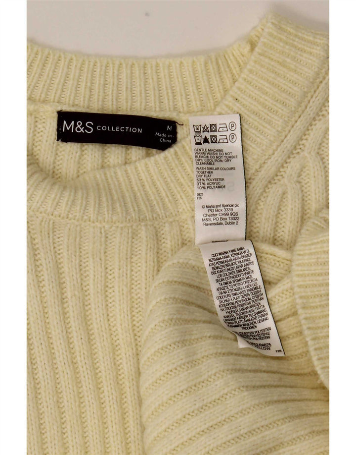 Marks & Spencer ženski džemper s okruglim izrezom UK 14 srednje žuta